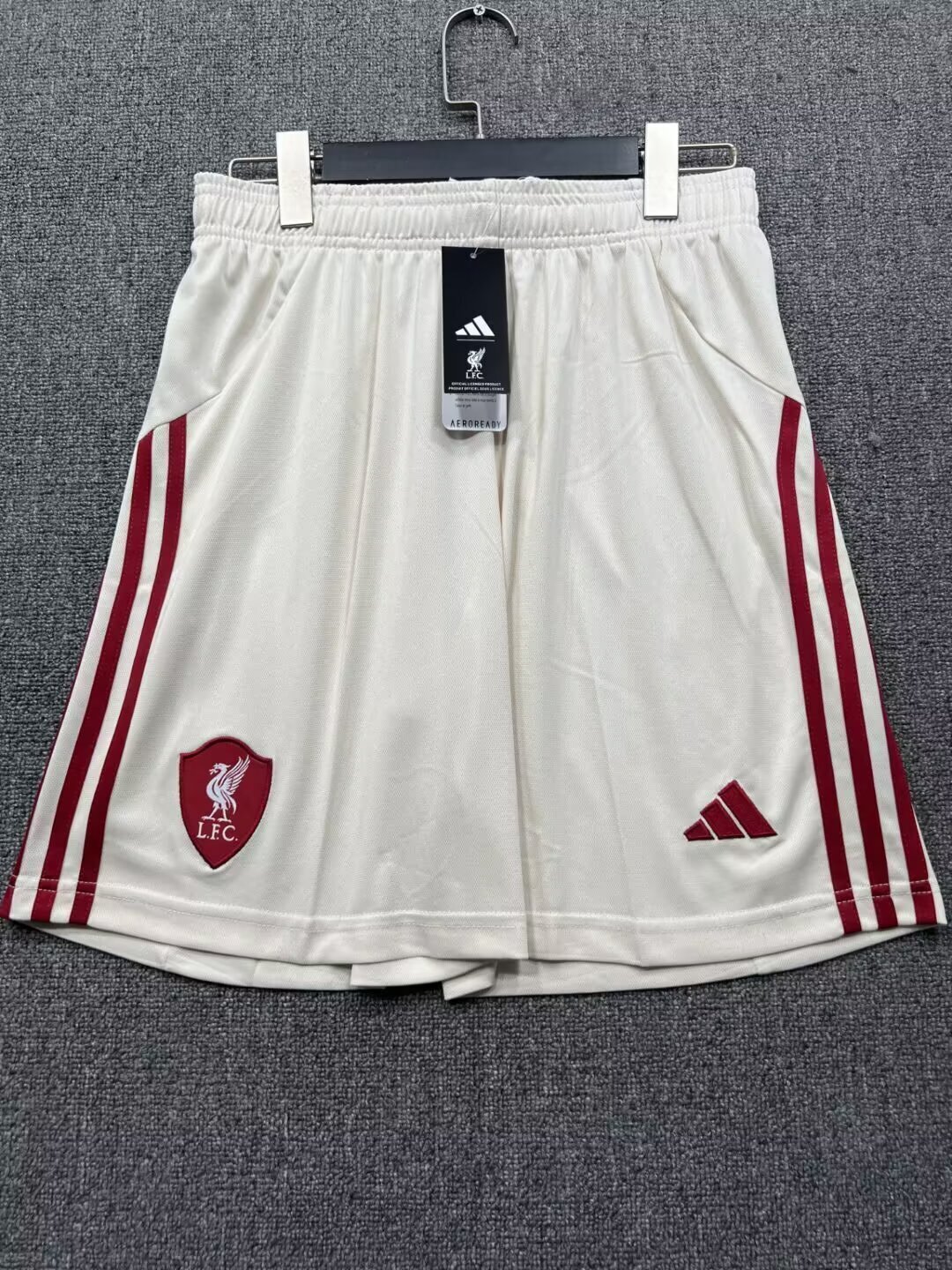 AAA Quality Liverpool 25/26 Light Beige Soccer Shorts